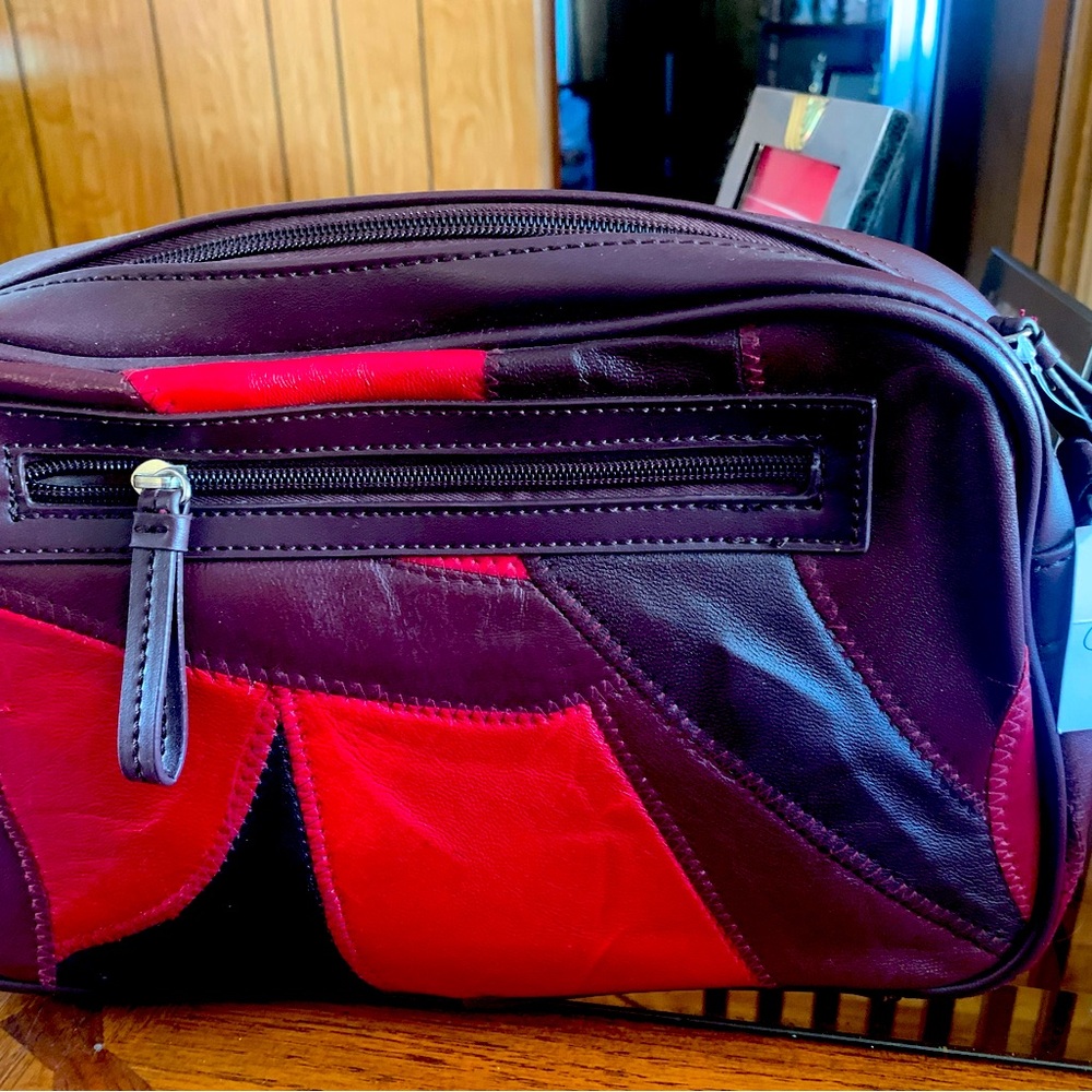 Vintage Faux leather over the shoulder purse